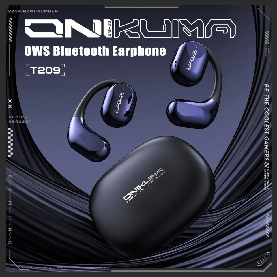 ONIKUMA T209 bluetooth oordopjes cyberpunk 40 ms