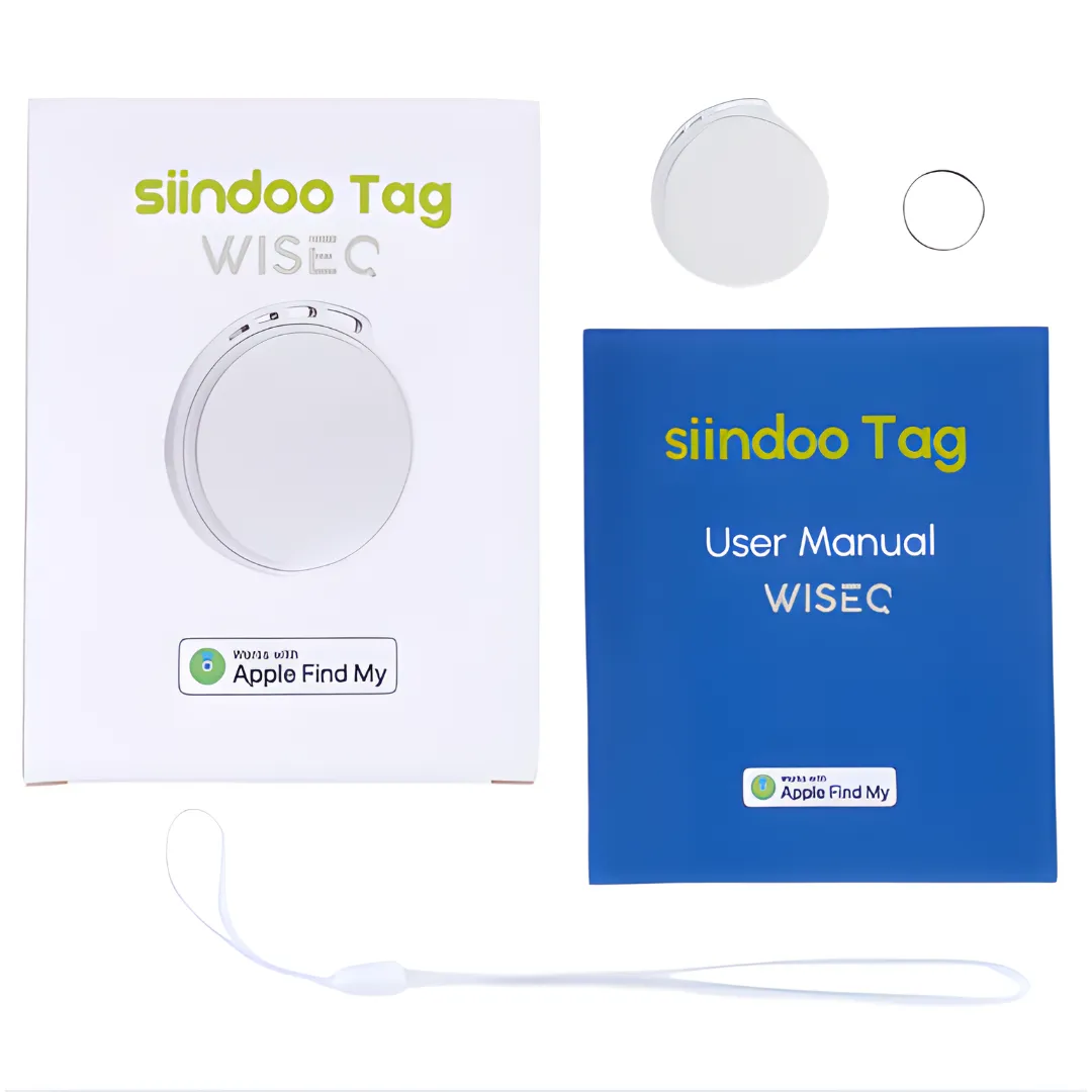WiseQ GPS Tracker Sleutelvinder Wit 1 stuk – Find My