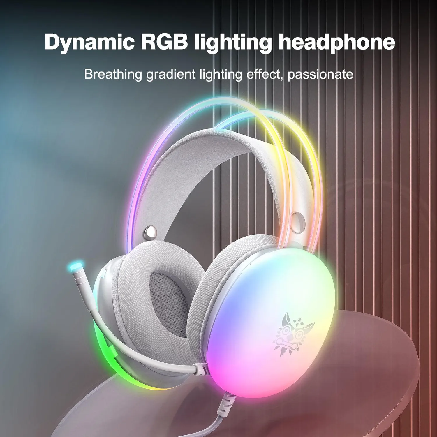 ONIKUMA X25 bedrade gaming headset zwart RGB licht