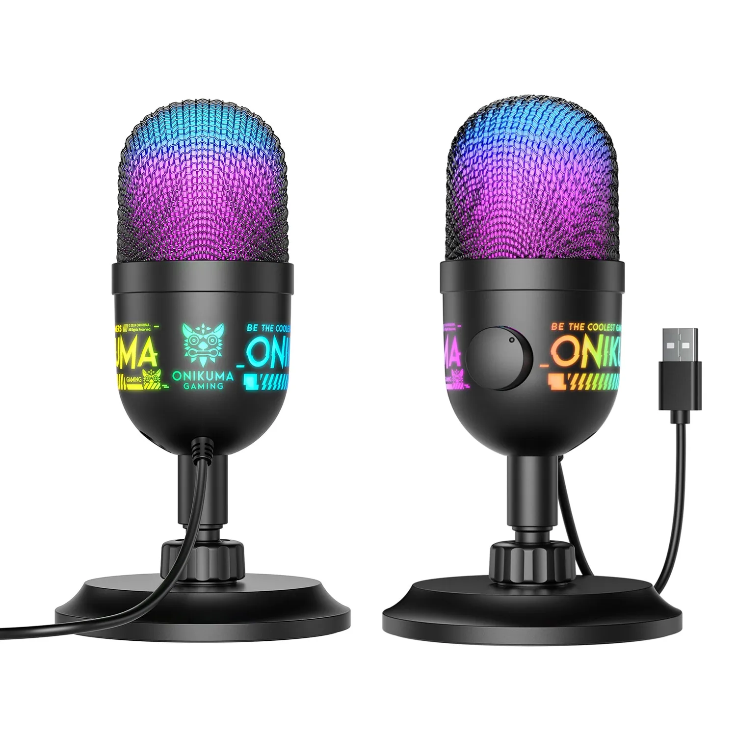 ONIKUMA M930 studio microfoon zwart USB met RGB
