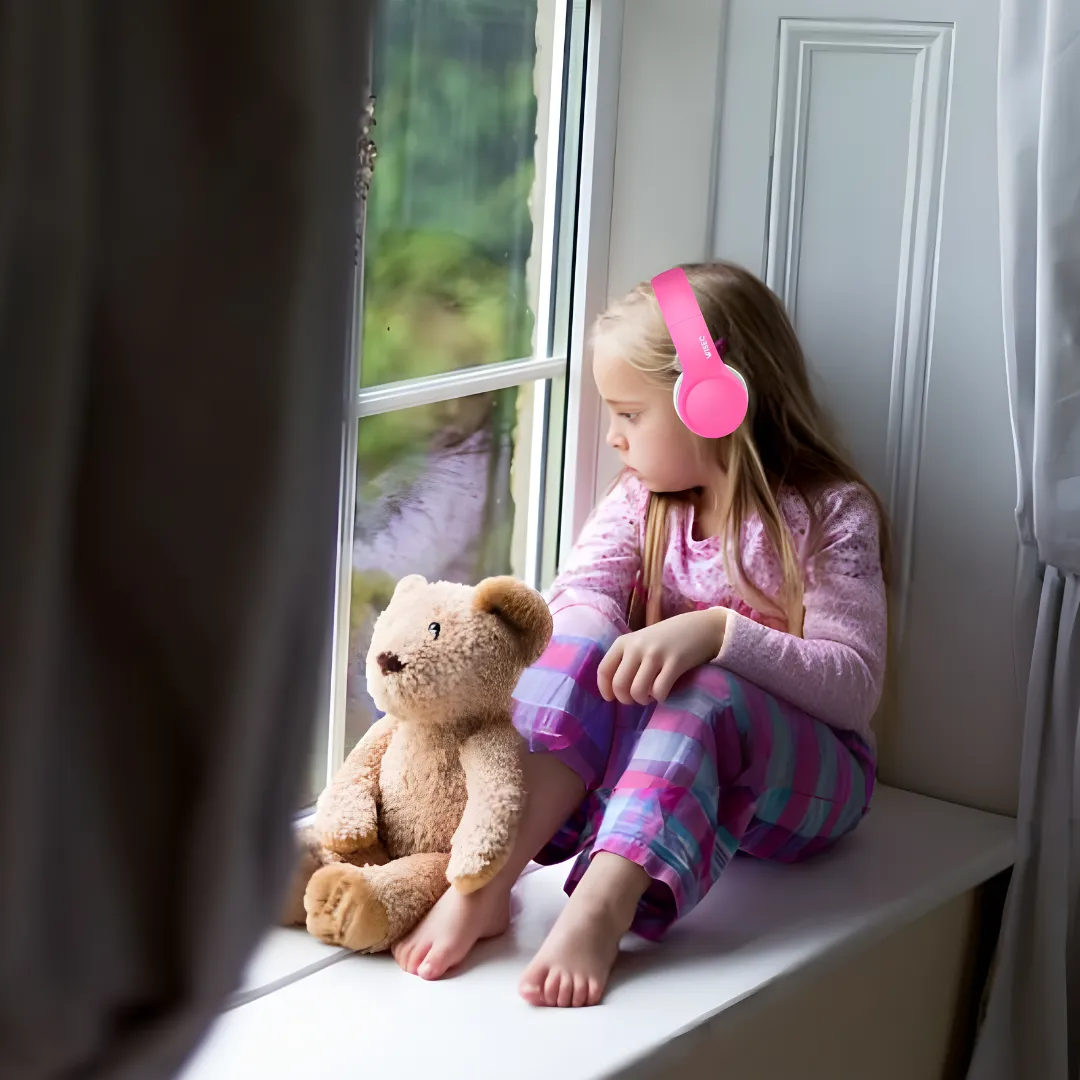 WiseQ Junior Kinder Hoofdtelefoon Roze 85dB