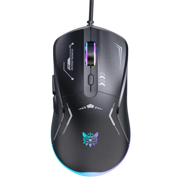 ONIKUMA CW917 gaming muis bedraad zwart RGB
