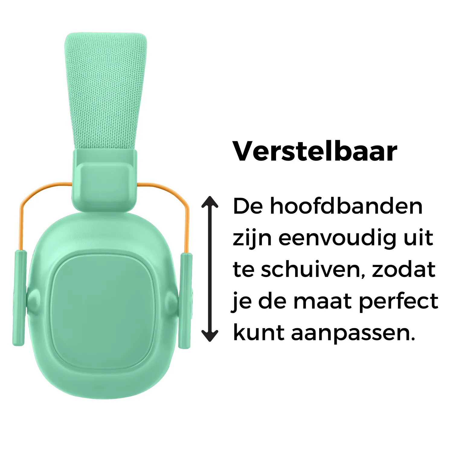 WISEQ Gehoorbescherming Kinderen Oorkap 28dB Mintgroen met hoes