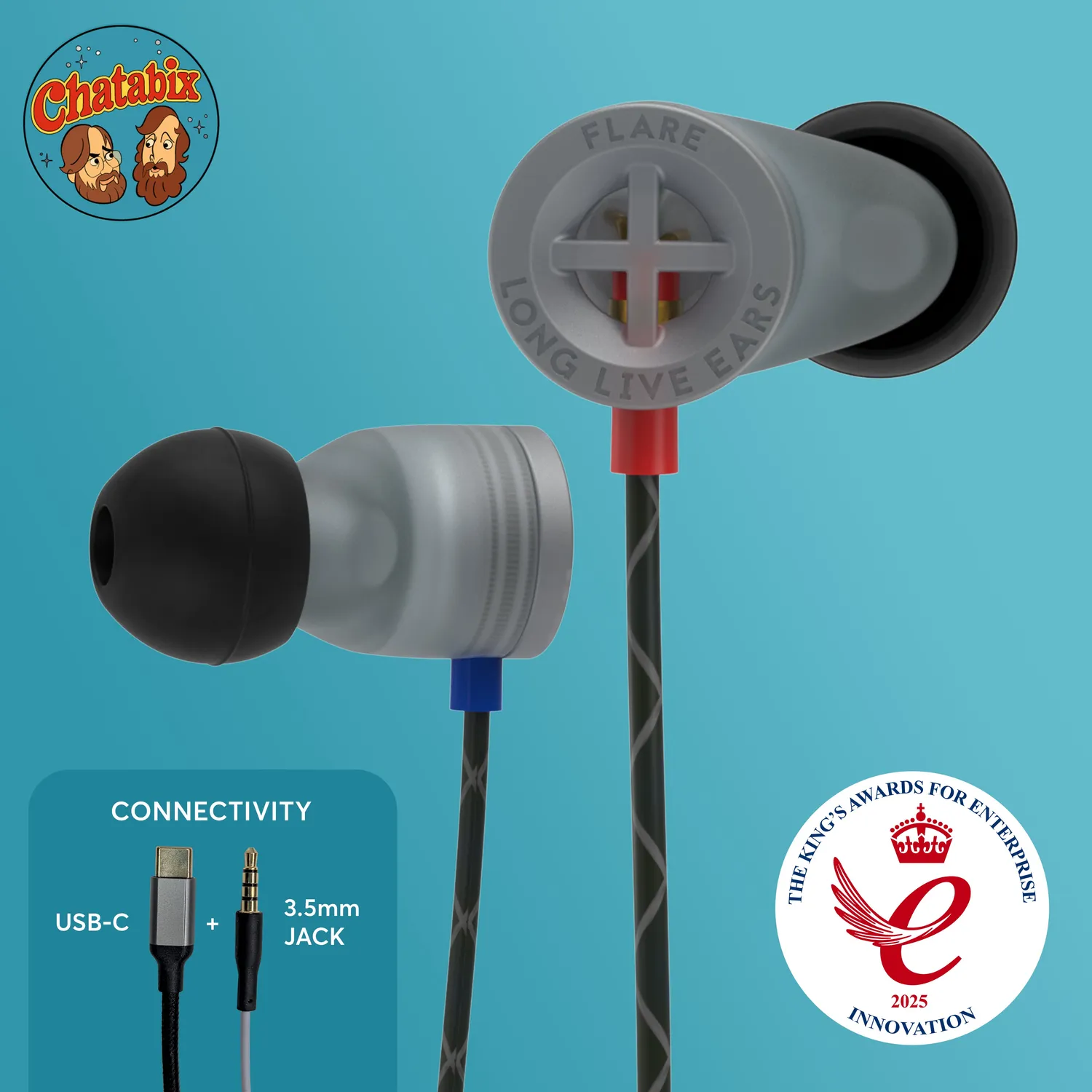 Flare Audio Chatabix Jet Oordopjes Limited