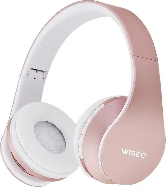 WiseQ BTwireless Kinder Koptelefoon Roze – 8 uur muziek