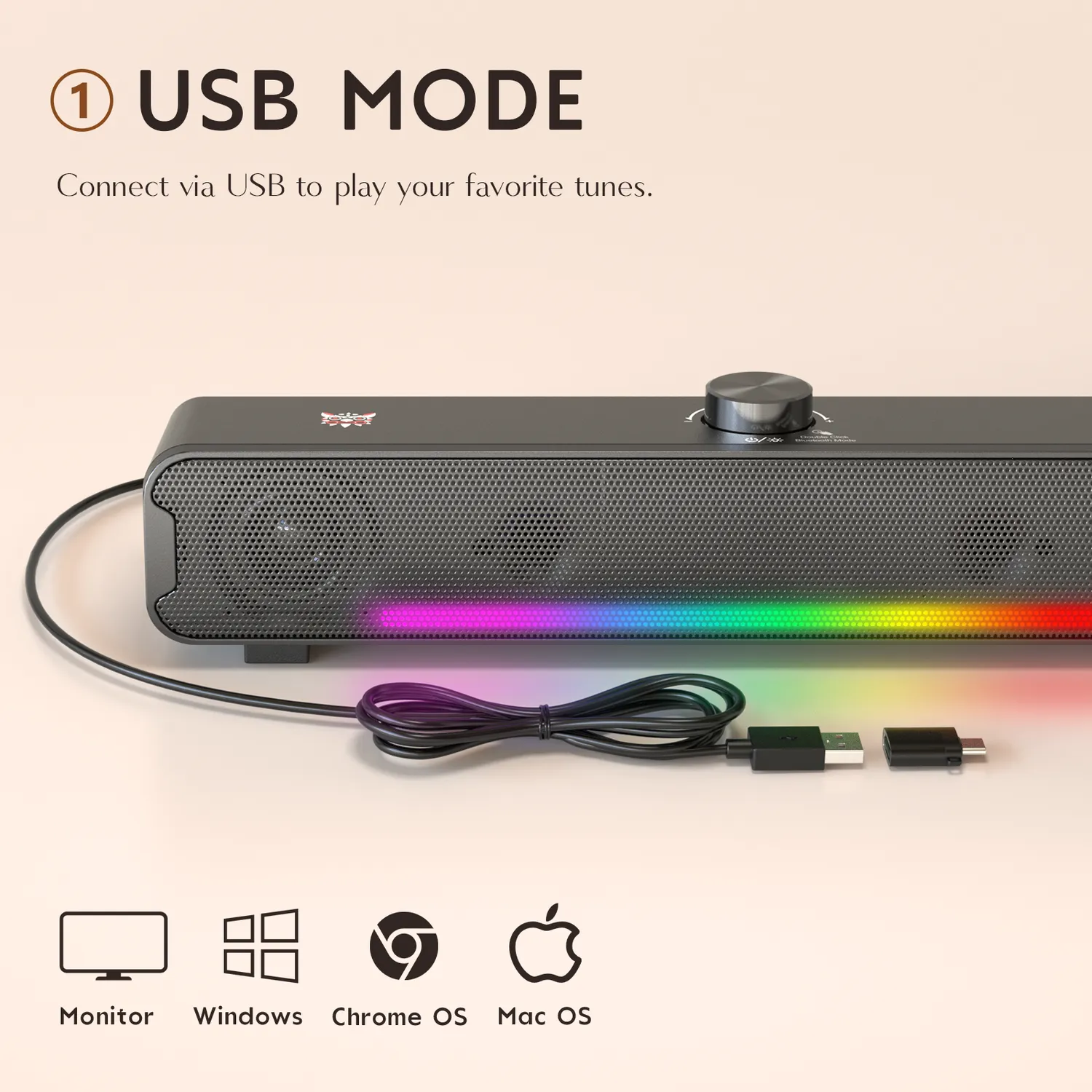 ONIKUMA L16 bluetooth speaker RGB 16W soundbar