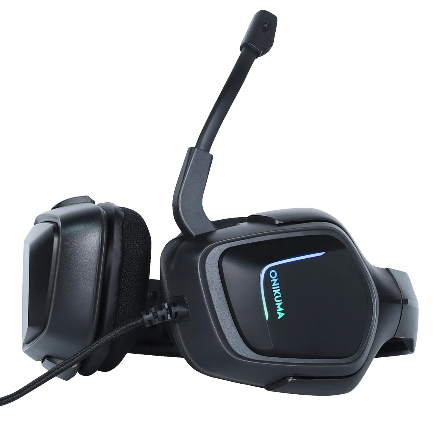 ONIKUMA K20 gaming headset bedraad zwart met RGB