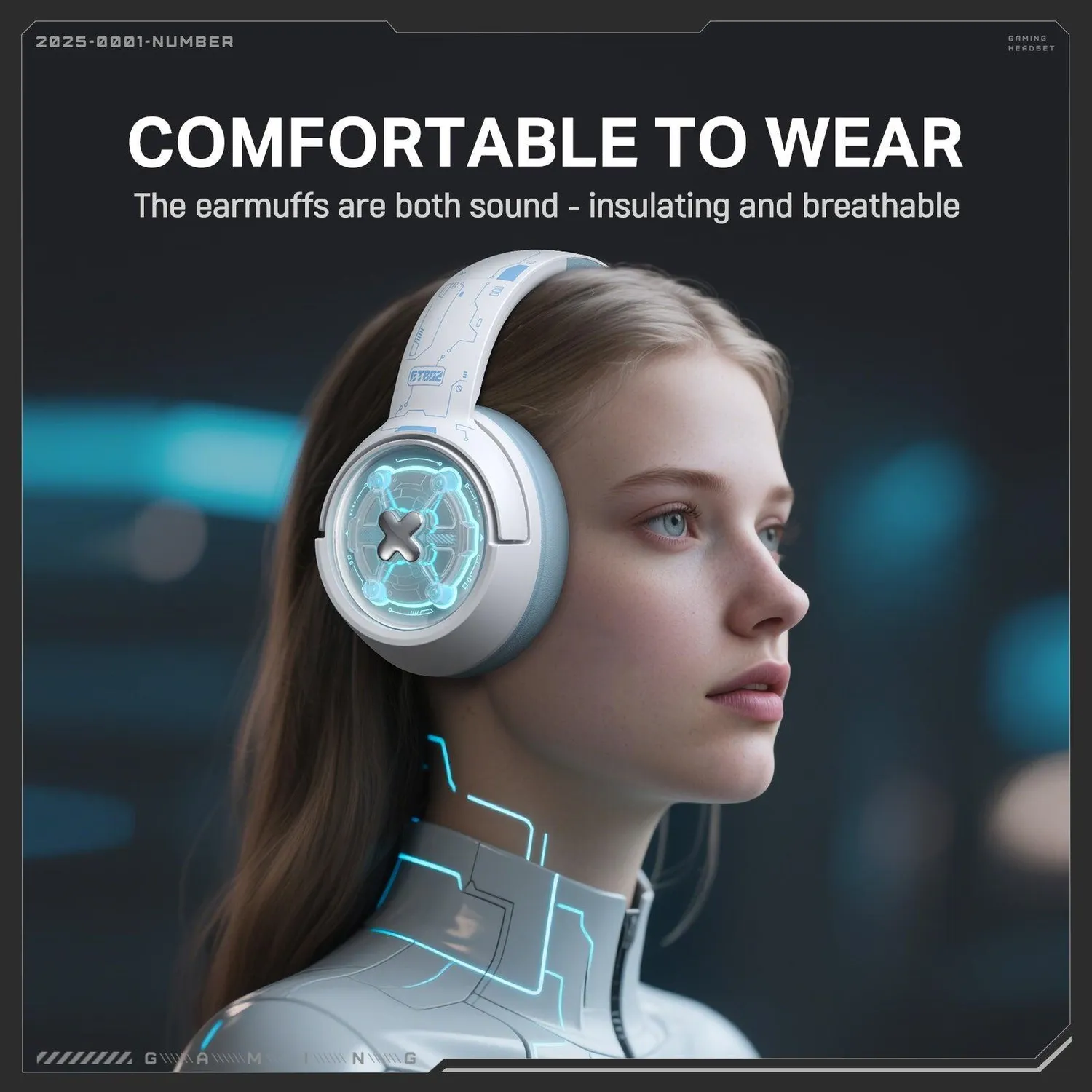 ONIKUMA GT802 gaming headset zwart tri-mode