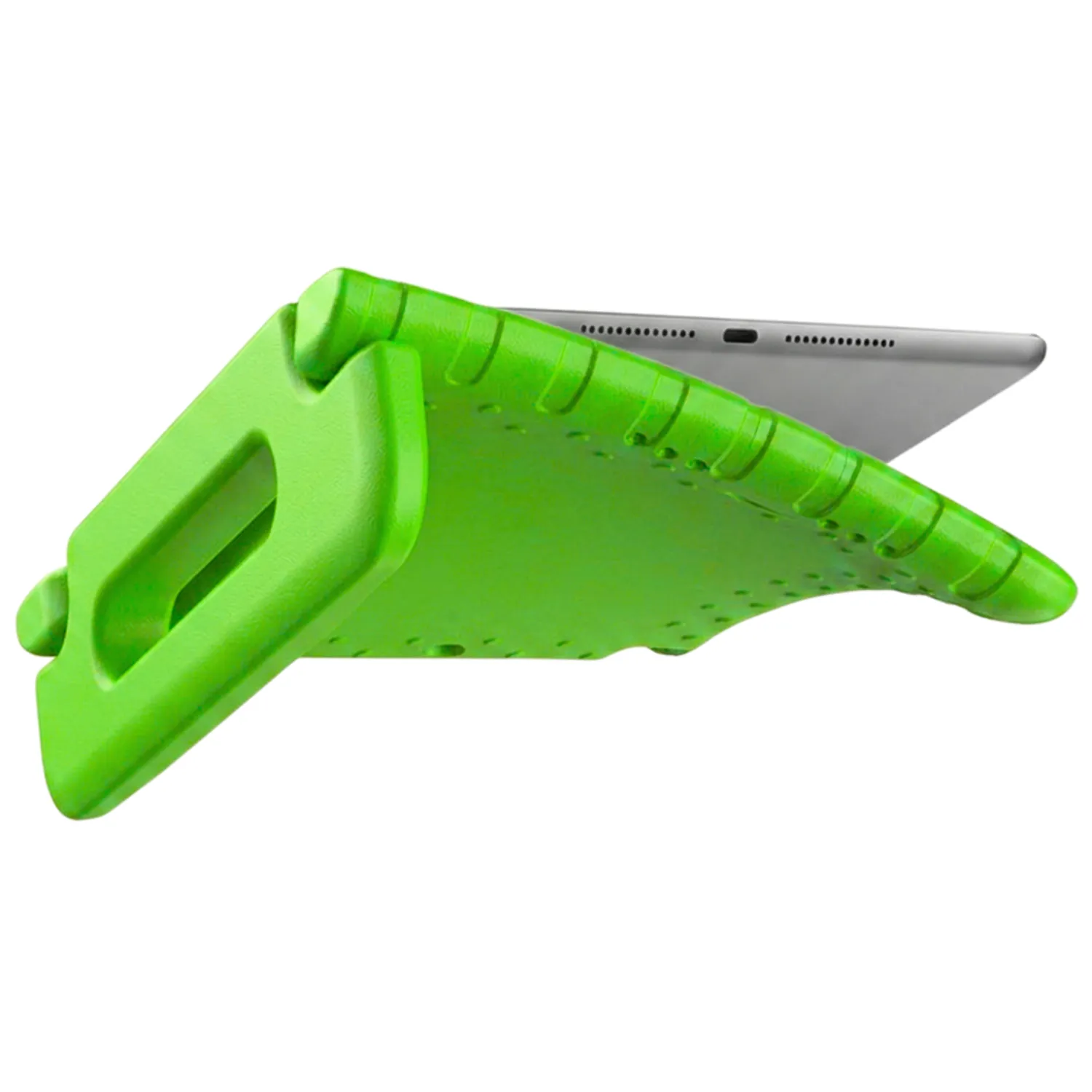 WiseQ iPad kinderhoes 10.2 inch groen met handvat standaard