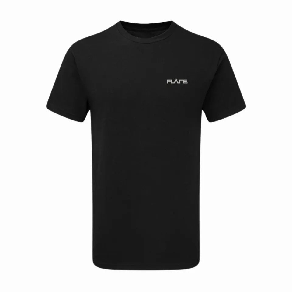 Flare Audio Flare T-shirt zwart katoen