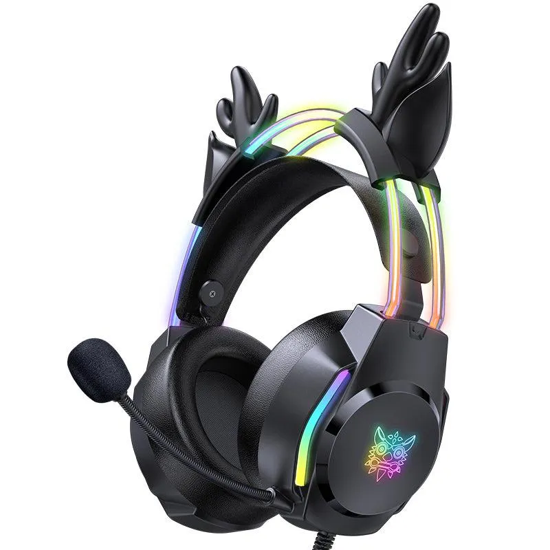 ONIKUMA X26 gaming headset roze bedraad RGB