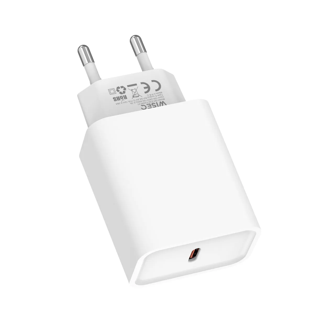 WiseQ 25W iPhone Oplader Lightning Kabel 2 Meter Wit