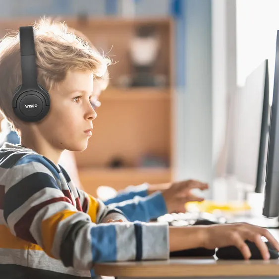 WiseQ Hero Draadloze Kinderkoptelefoon Zwart 38 uur