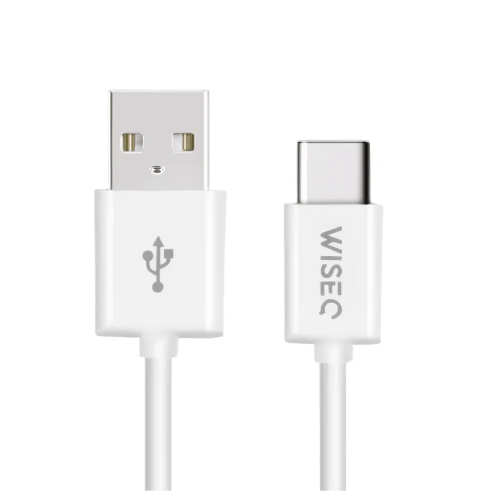 WISEQ USB-A naar USB-C Kabel 1m wit Quick Charge