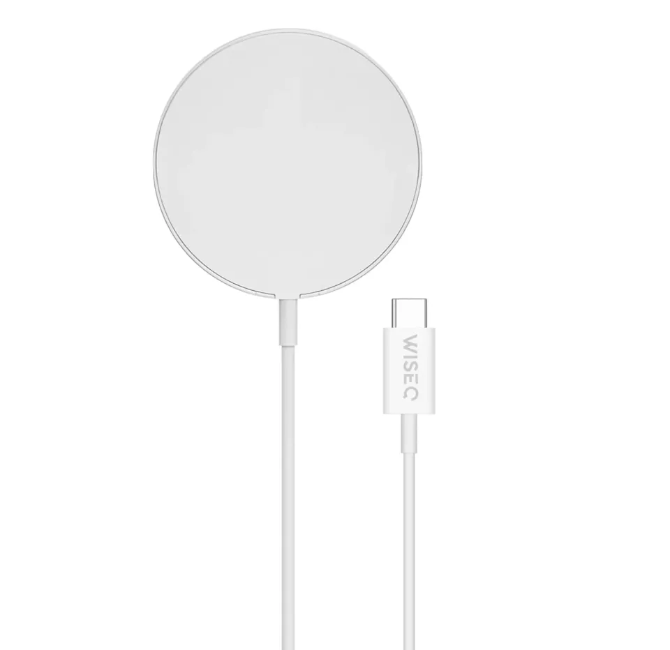 WISEQ MagSafe draadloze oplader 1,5 meter wit 15W