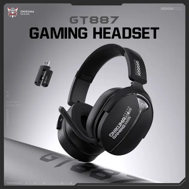 ONIKUMA GT887 gaming headset zwart 60 uur 4-modi