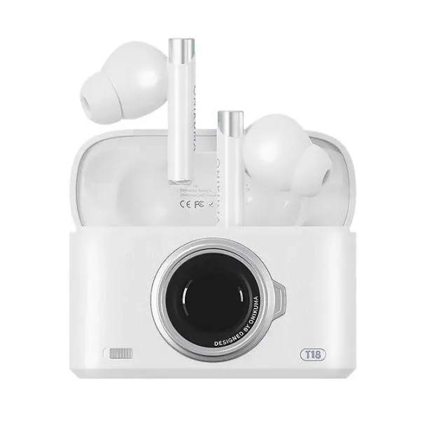 ONIKUMA T18 bluetooth oordopjes beige retro