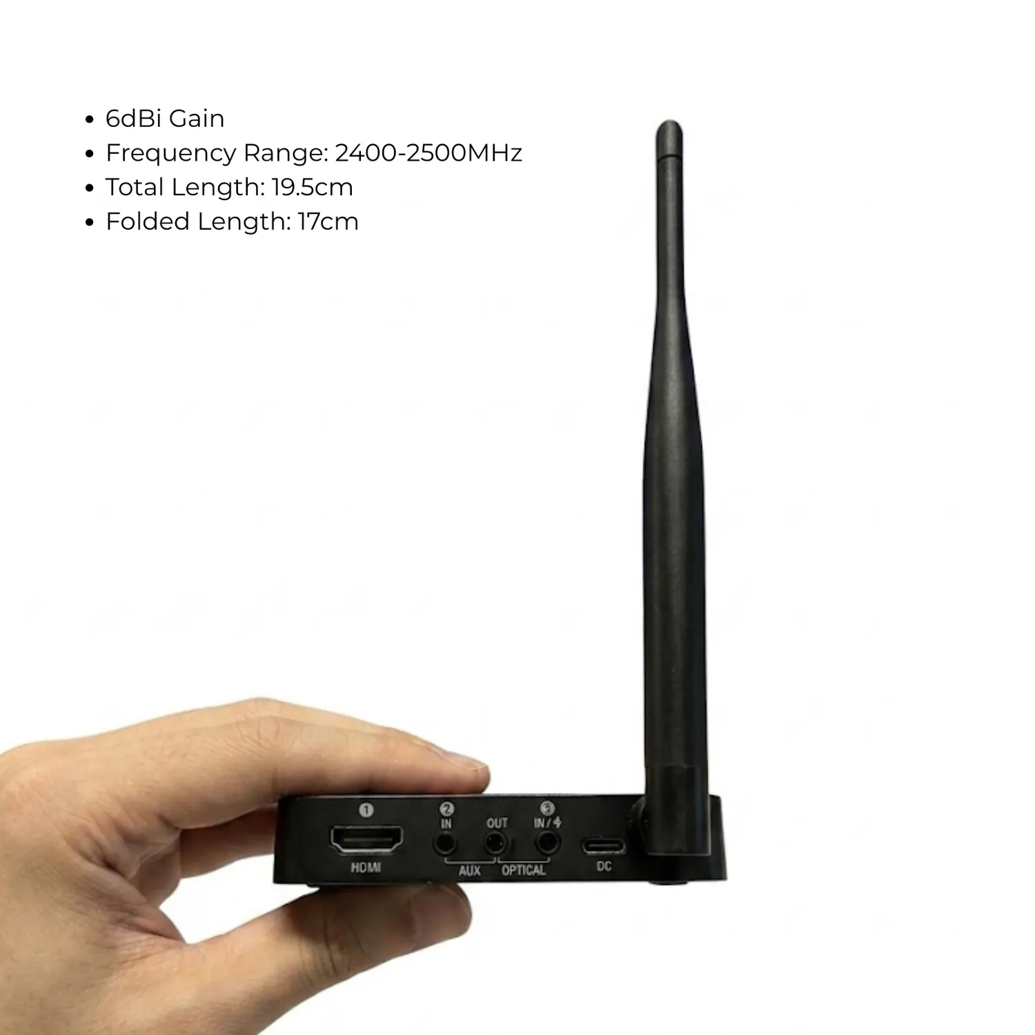 Moerlab TV hearMore AOA01 antenne 6dBi zwart