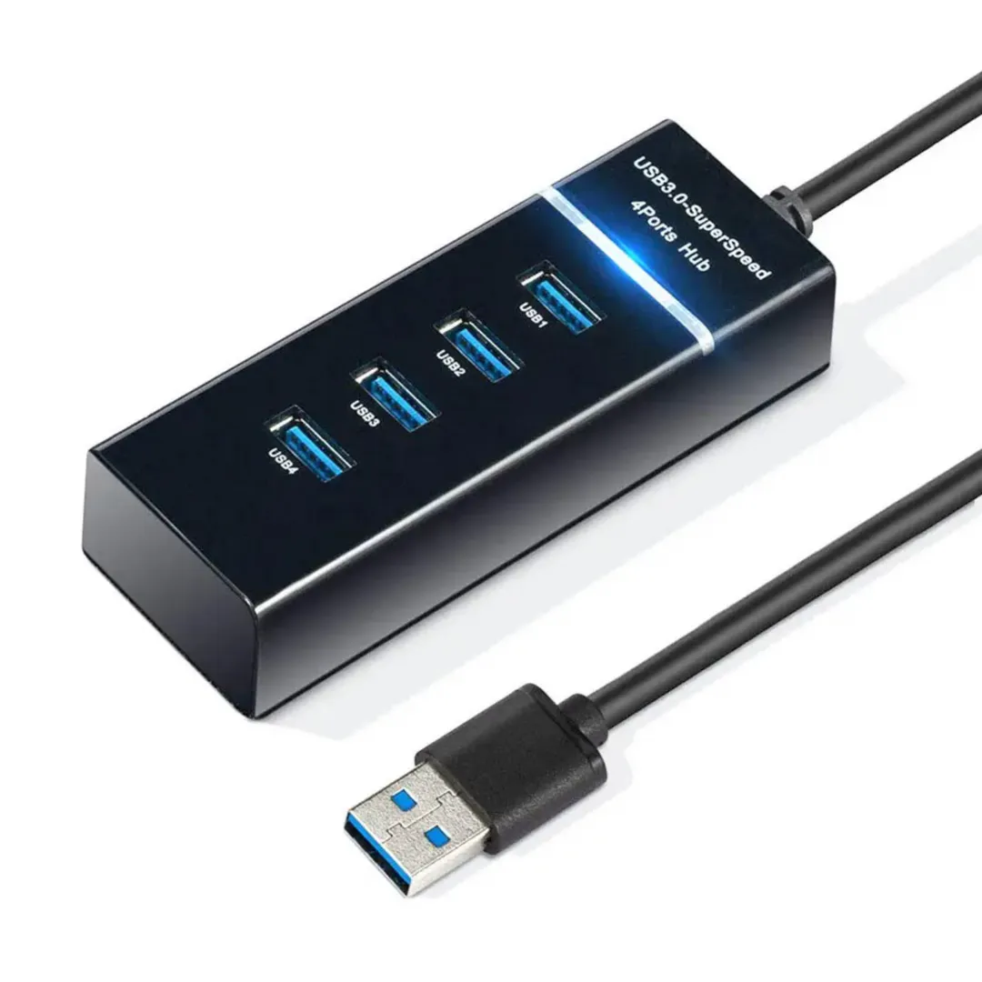 WiseQ USB Hub 4-poorts splitter USB-C converter 5Gbps
