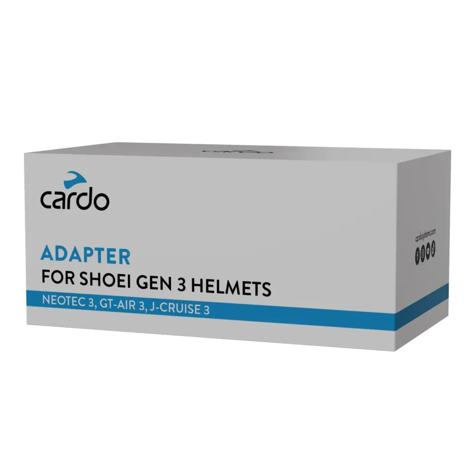 Cardo Shoei Gen 3 helm adapter Neotec 3