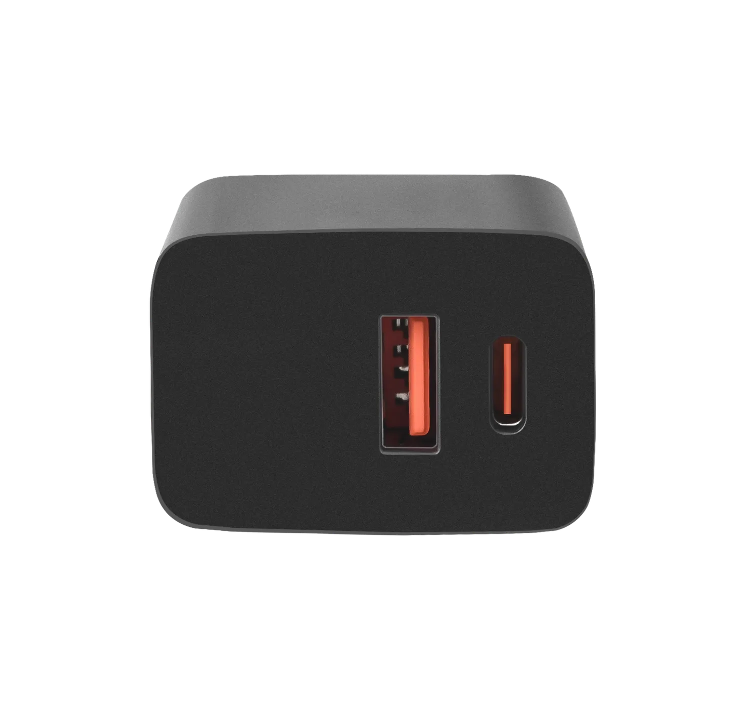 WISEQ USB Snellader Adapter 25W Zwart 2 Poorten