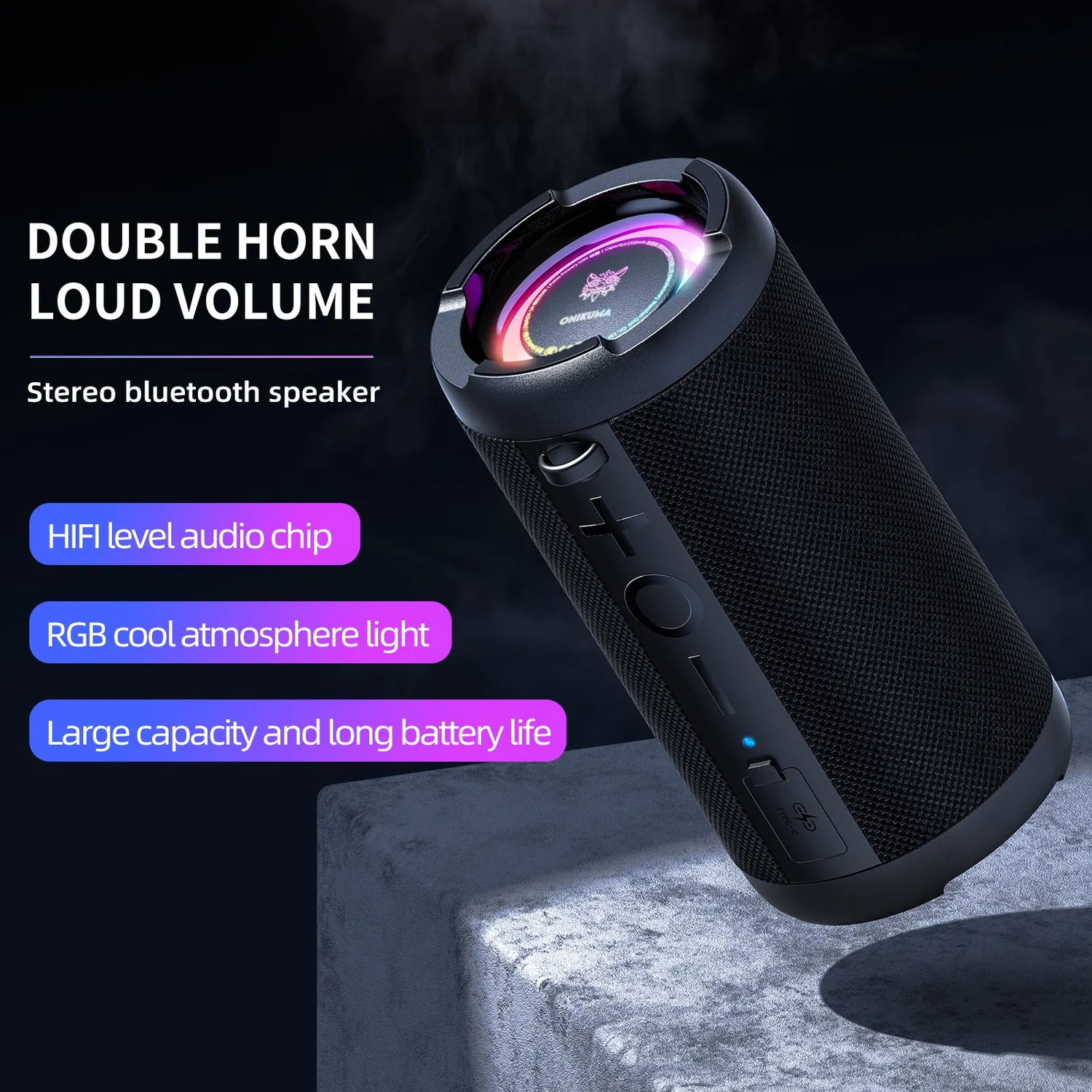 ONIKUMA L20 bluetooth speaker draagbaar IPX7 waterproof