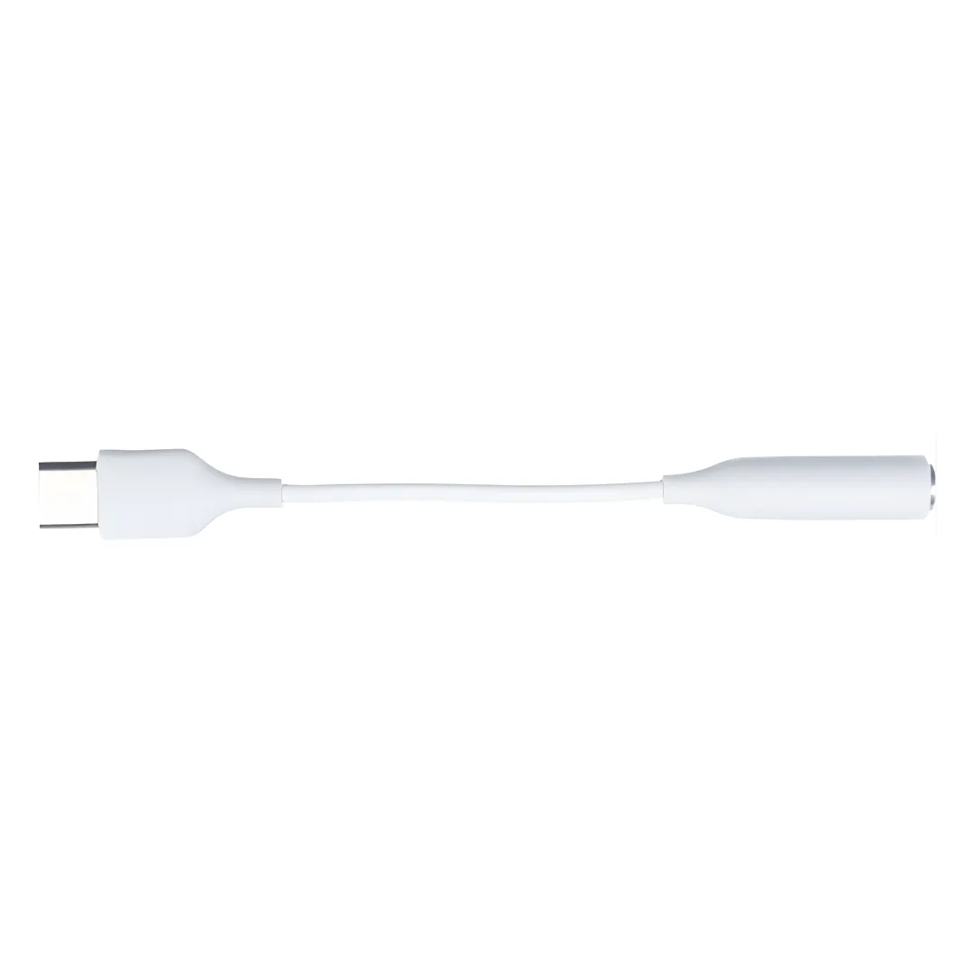 WiseQ USB-C naar AUX Audiokabel 11 cm Wit