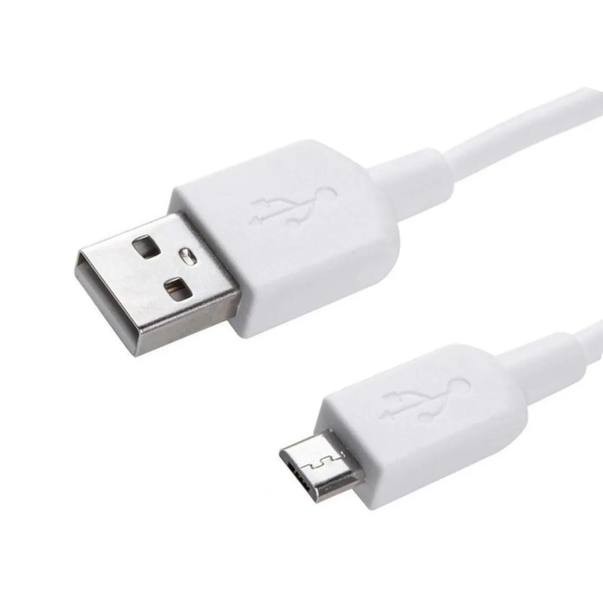 WISEQ Micro USB Oplaadkabel 1 Meter Wit datakabel stevig