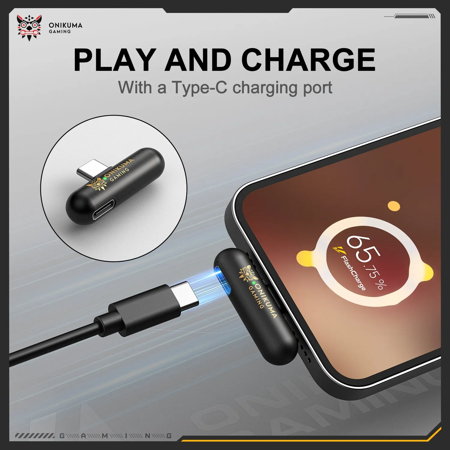 ONIKUMA TX616 gaming oordopjes geel ENC 2.4G