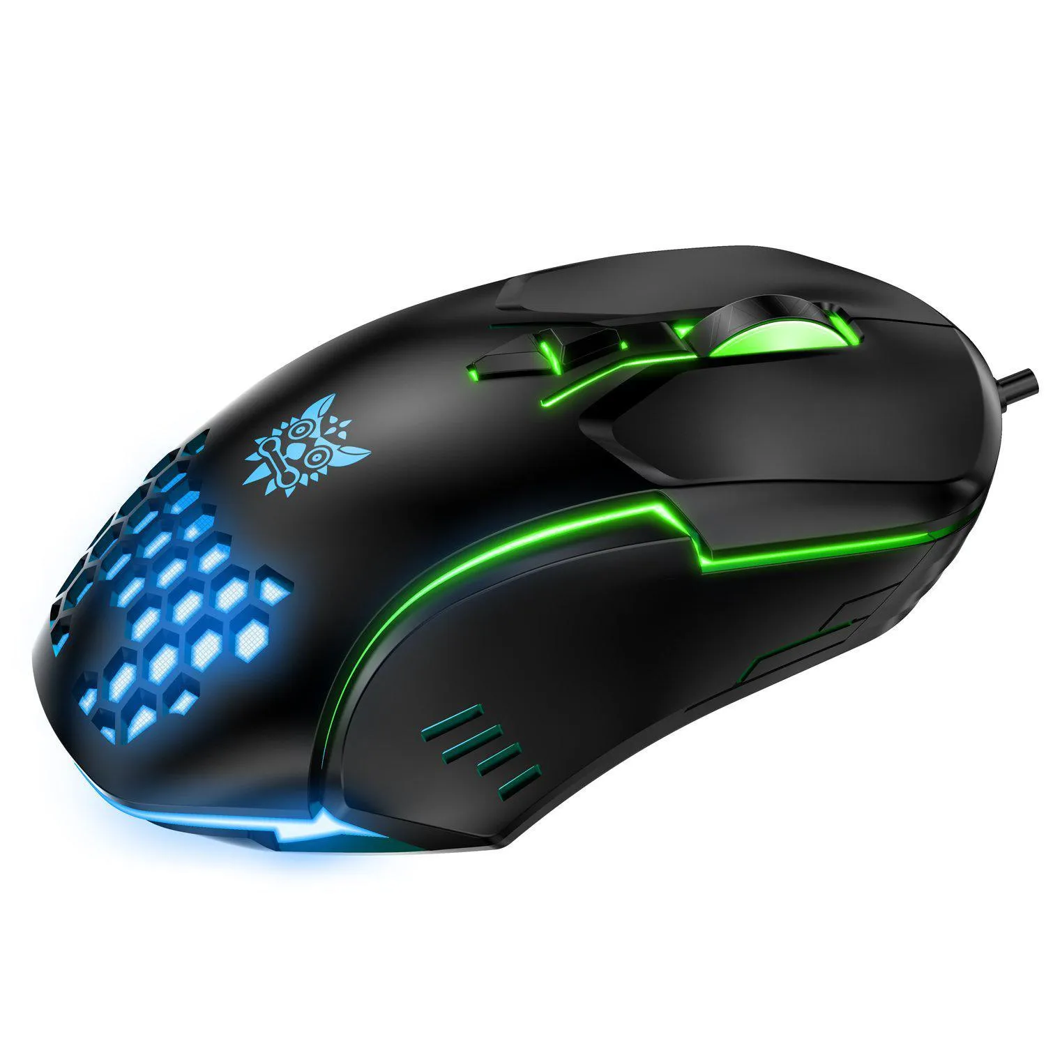ONIKUMA CW902 gaming muis bedraad zwart 6400 DPI