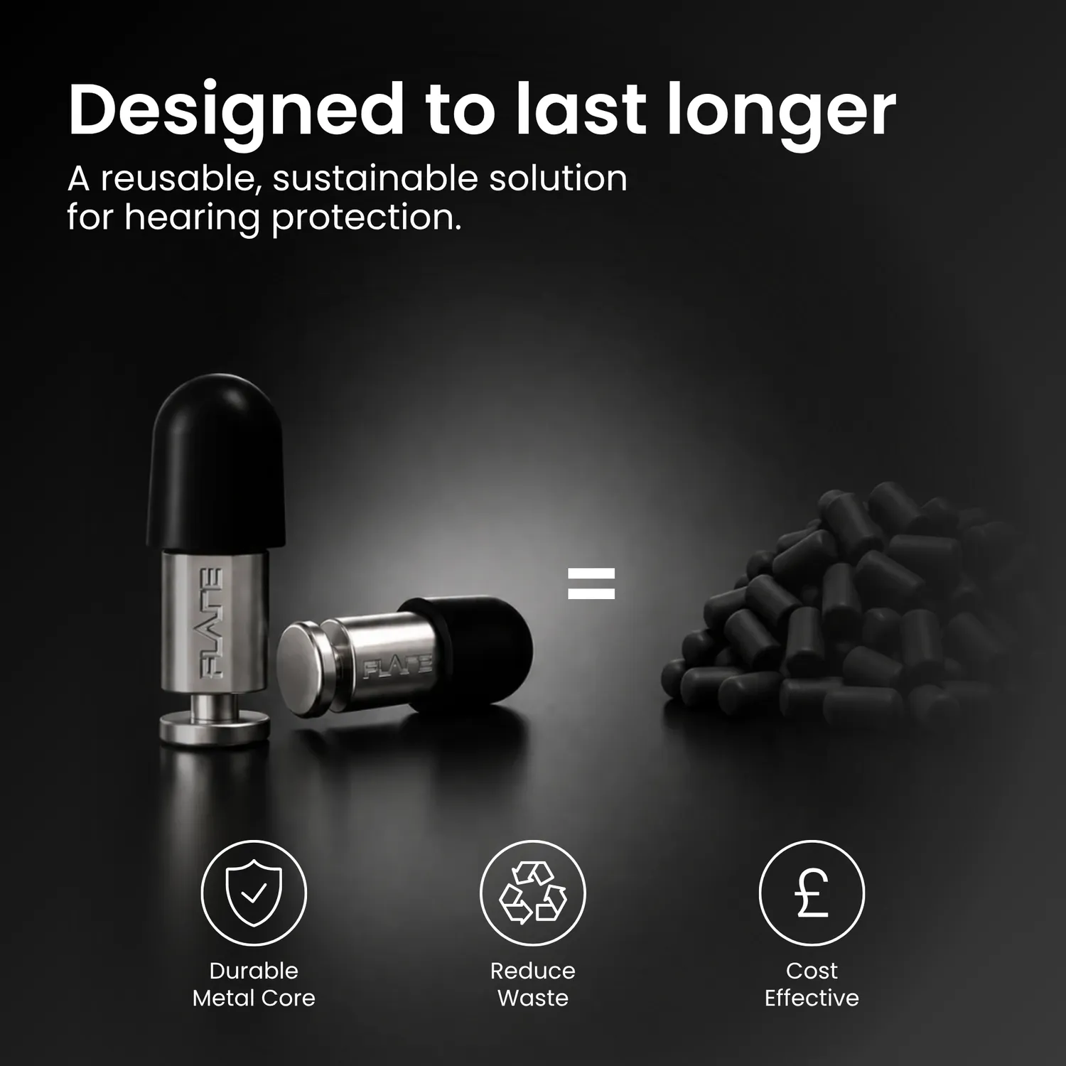 Flare Audio Isolate oordopjes Stone Aluminium 30dB