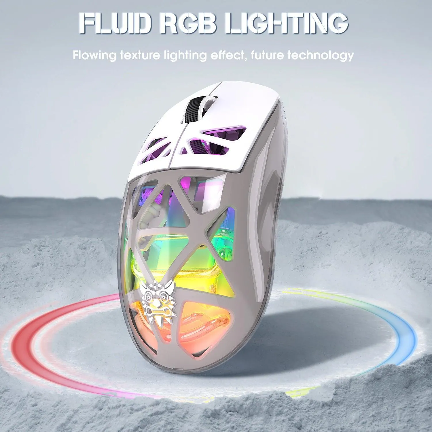 ONIKUMA CW930 gaming muis zwart tri-mode RGB