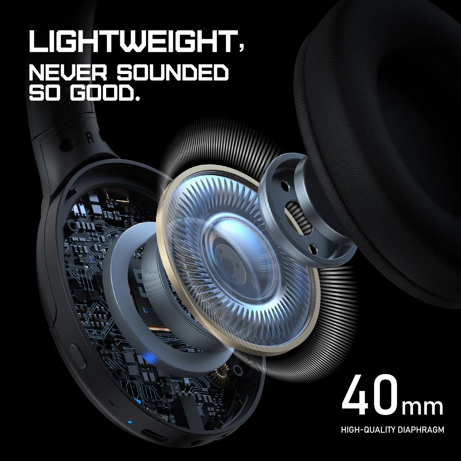 ONIKUMA B3 koptelefoon zwart bluetooth RGB 45 uur