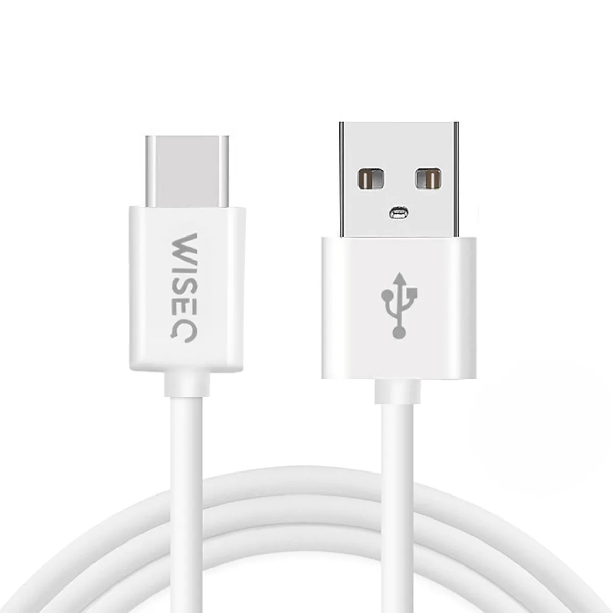 WISEQ USB-A naar USB-C Kabel 1m wit Quick Charge