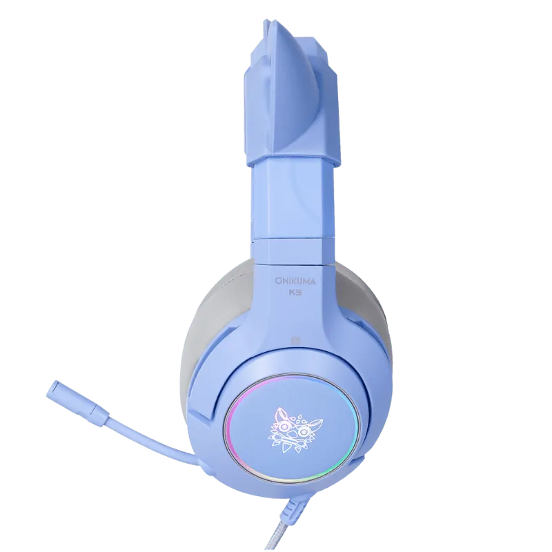 ONIKUMA K9 gaming headset roze met kattenoren RGB