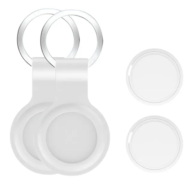 WISEQ GPS Tracker Set van 2 Wit met Houder