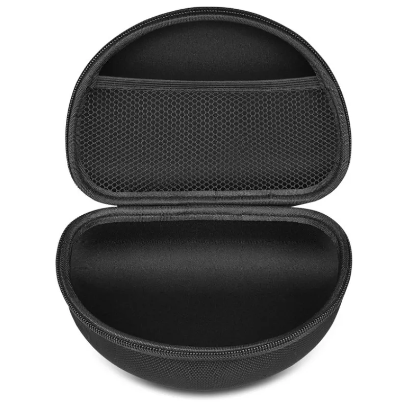 WISEQ Koptelefoon case hardcover zwart opvouwbaar