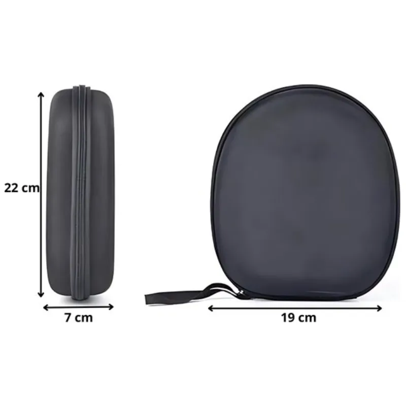 WiseQ Hardcover Koptelefoon Case On-ear Over-ear Zwart
