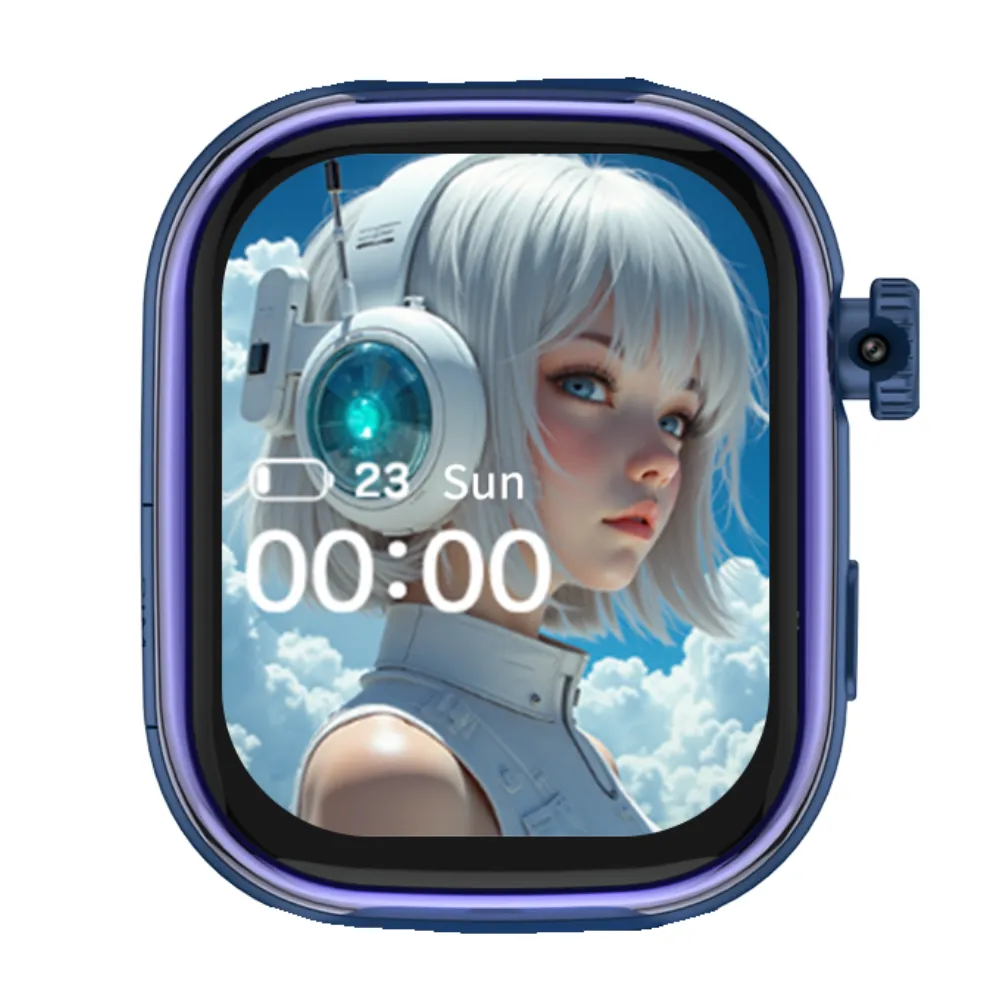 WISEQ smartwatch kinderen blauw GPS SIM AMOLED