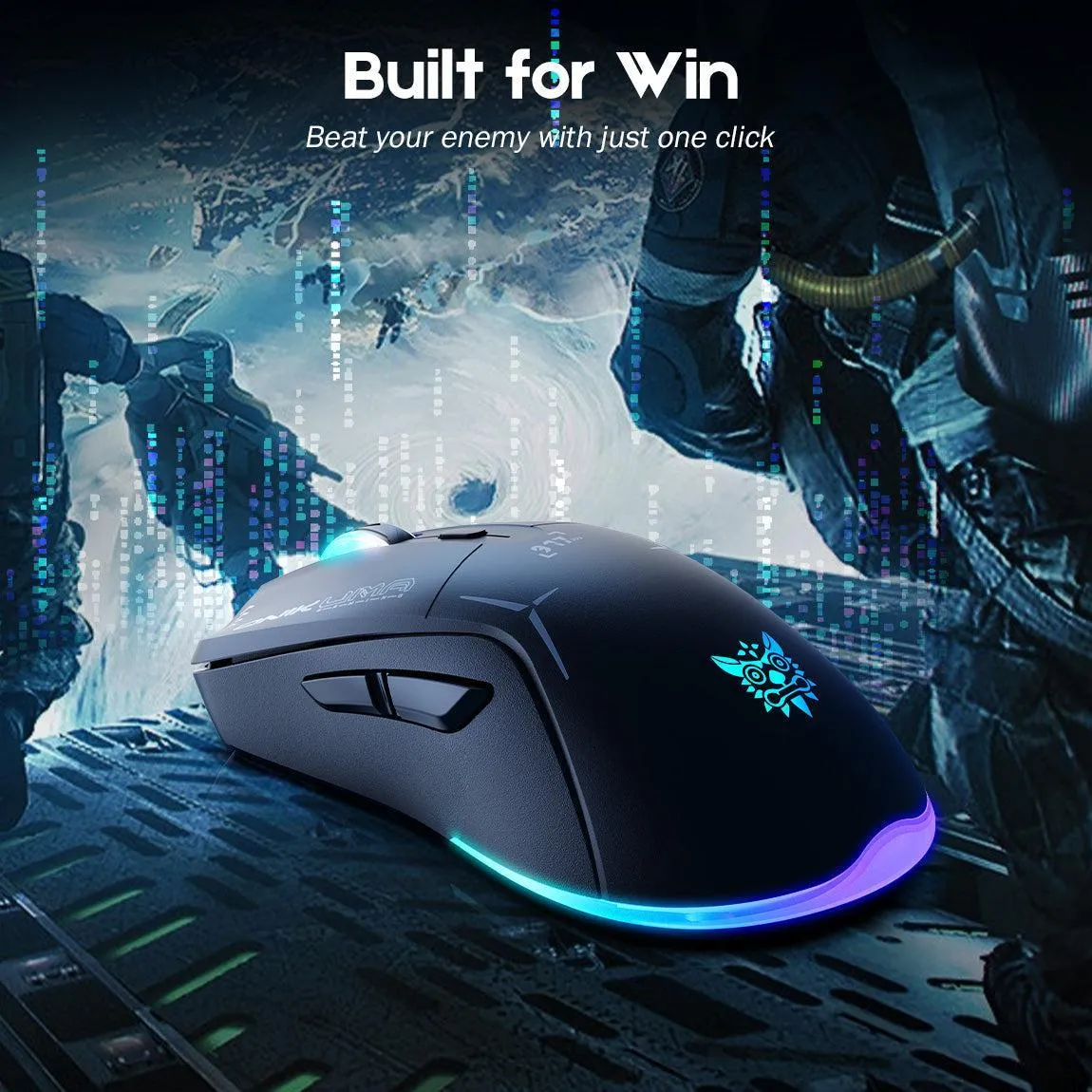 ONIKUMA CW917 gaming muis zwart draadloos – 4800 DPI