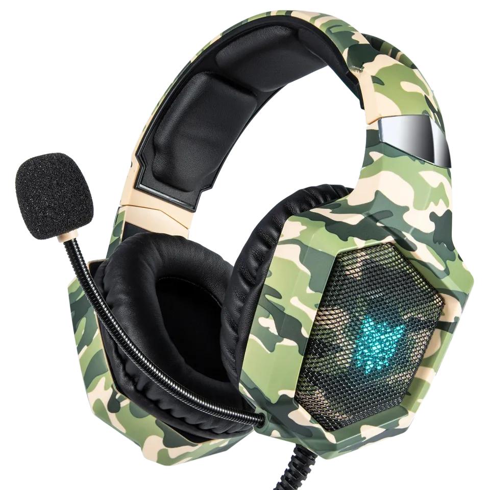 ONIKUMA K8 gaming headset bedraad RGB met microfoon