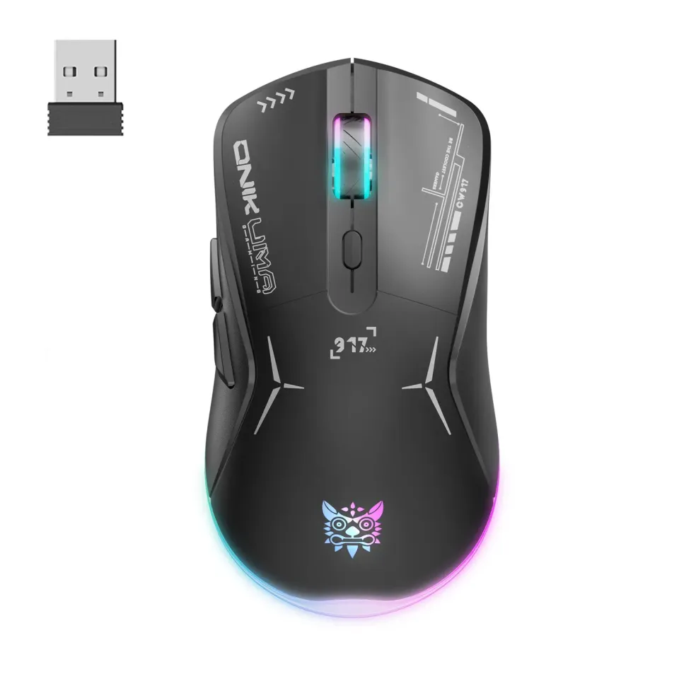 ONIKUMA CW917 gaming muis zwart draadloos – 4800 DPI