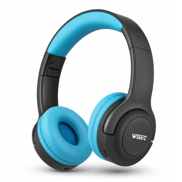 WISEQ Hero Kinder Koptelefoon Draadloos Zwart-Blauw –38u