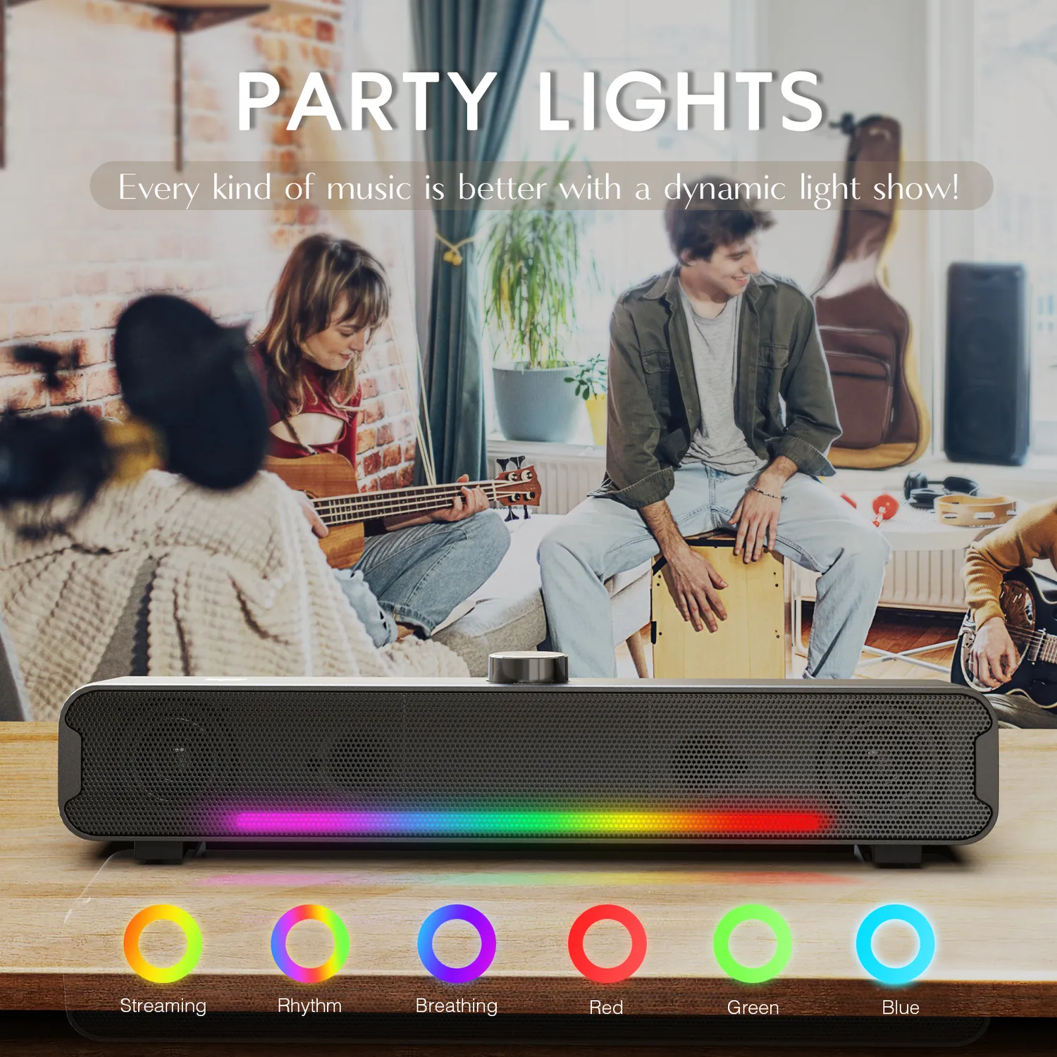 ONIKUMA L16 bluetooth speaker RGB 16W soundbar