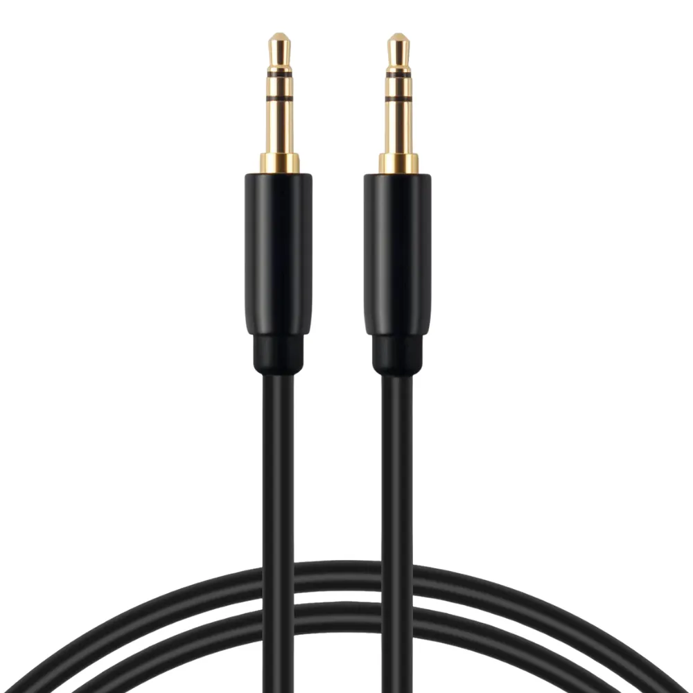 WiseQ Audiokabel 3.5mm jack 1 meter zwart stereo