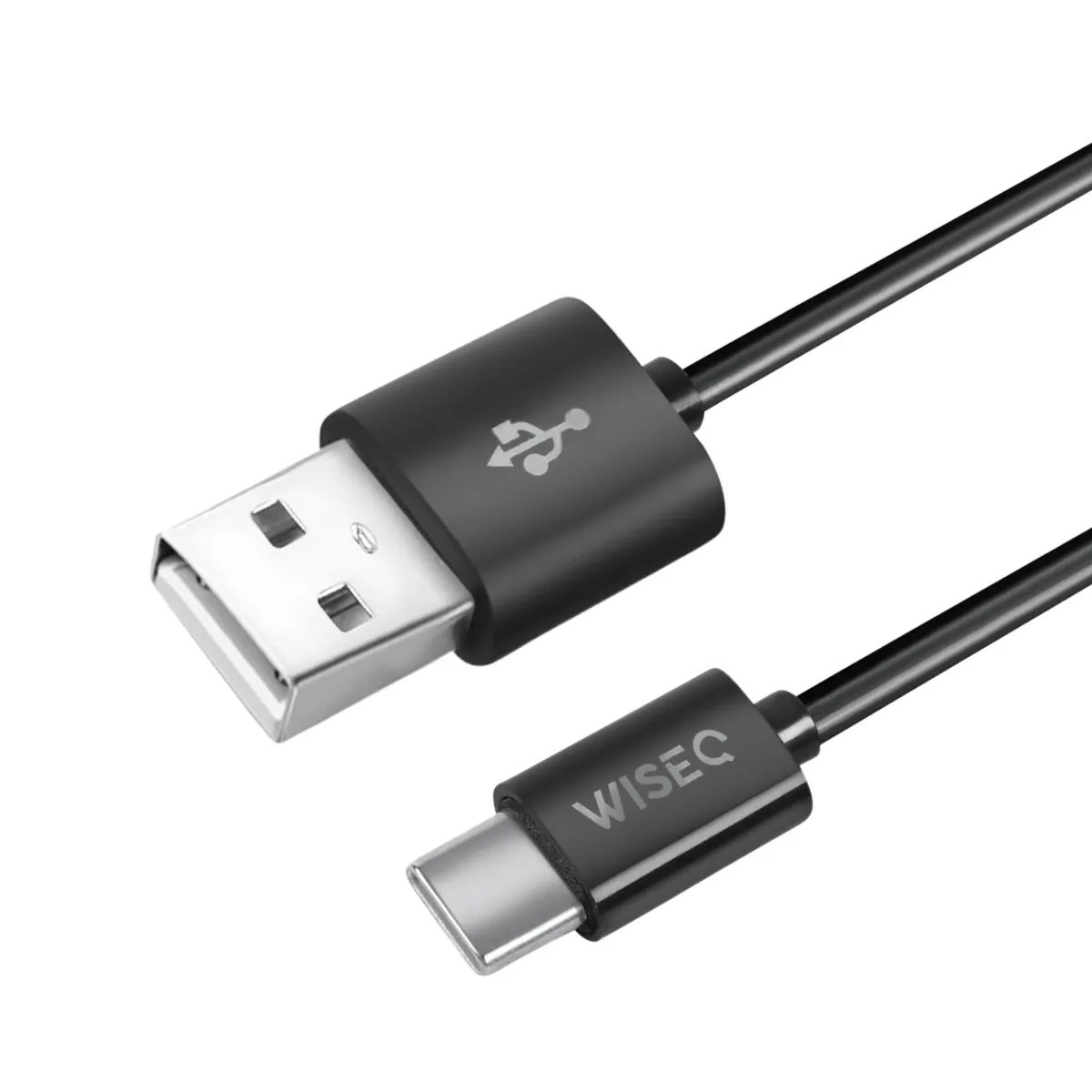 WISEQ USB-A naar USB-C Kabel 1m zwart Quick Charge