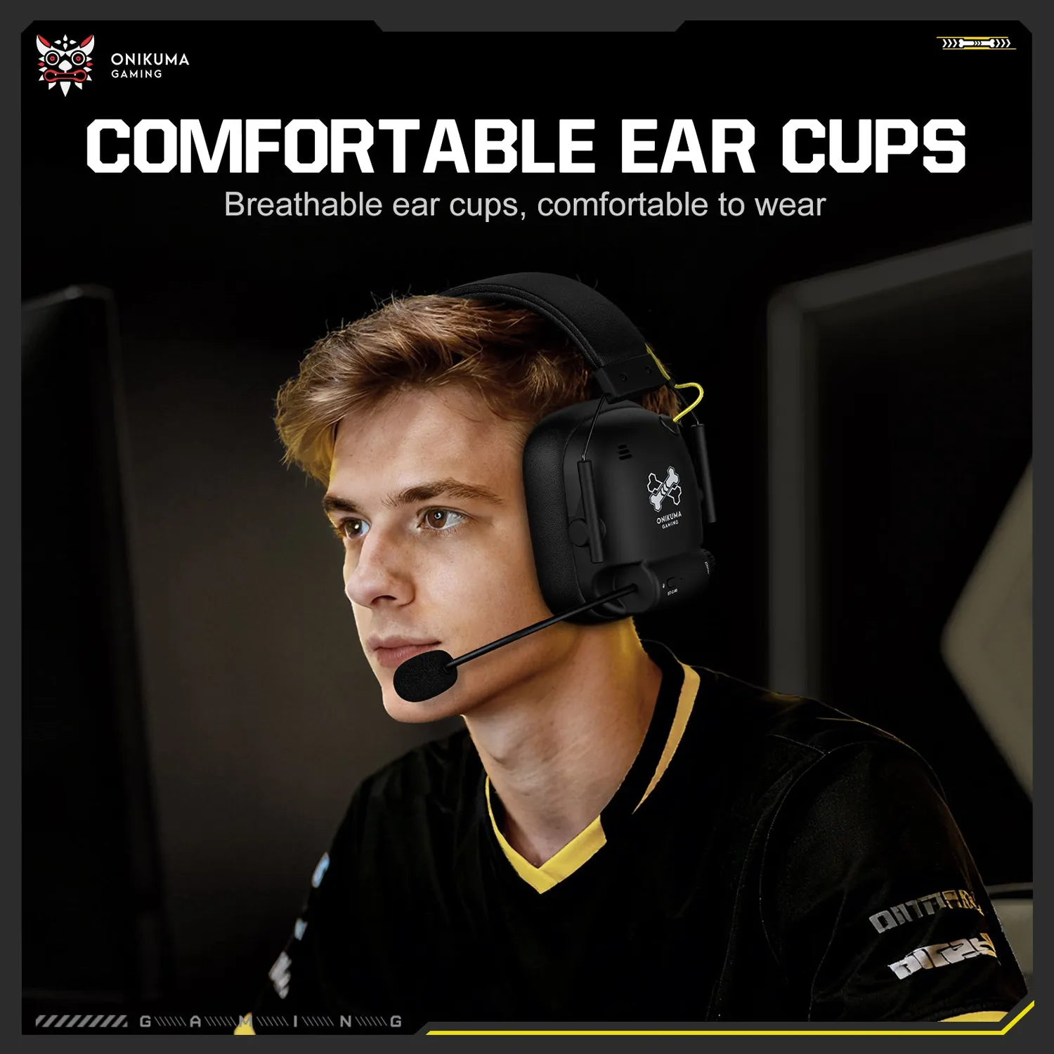ONIKUMA GT888 draadloze gaming headset zwart 60 uur