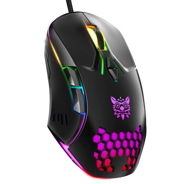 ONIKUMA CW902 gaming muis bedraad zwart 6400 DPI