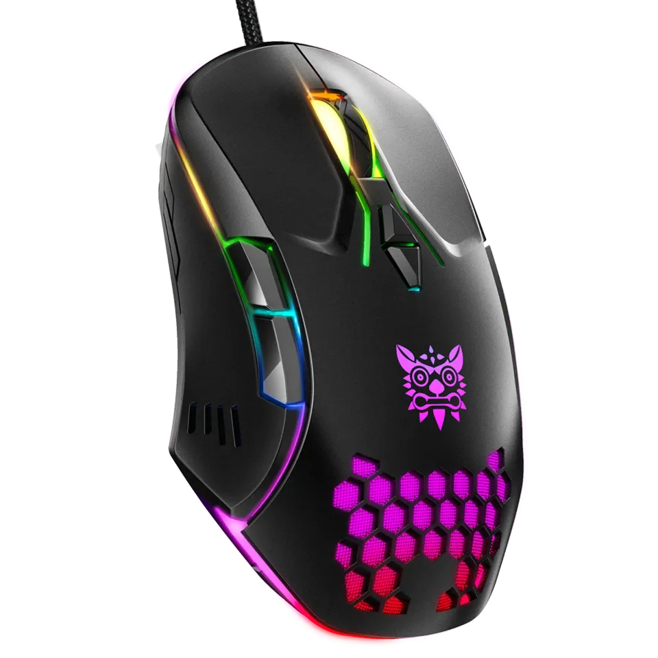 ONIKUMA CW902 gaming muis bedraad zwart 6400 DPI