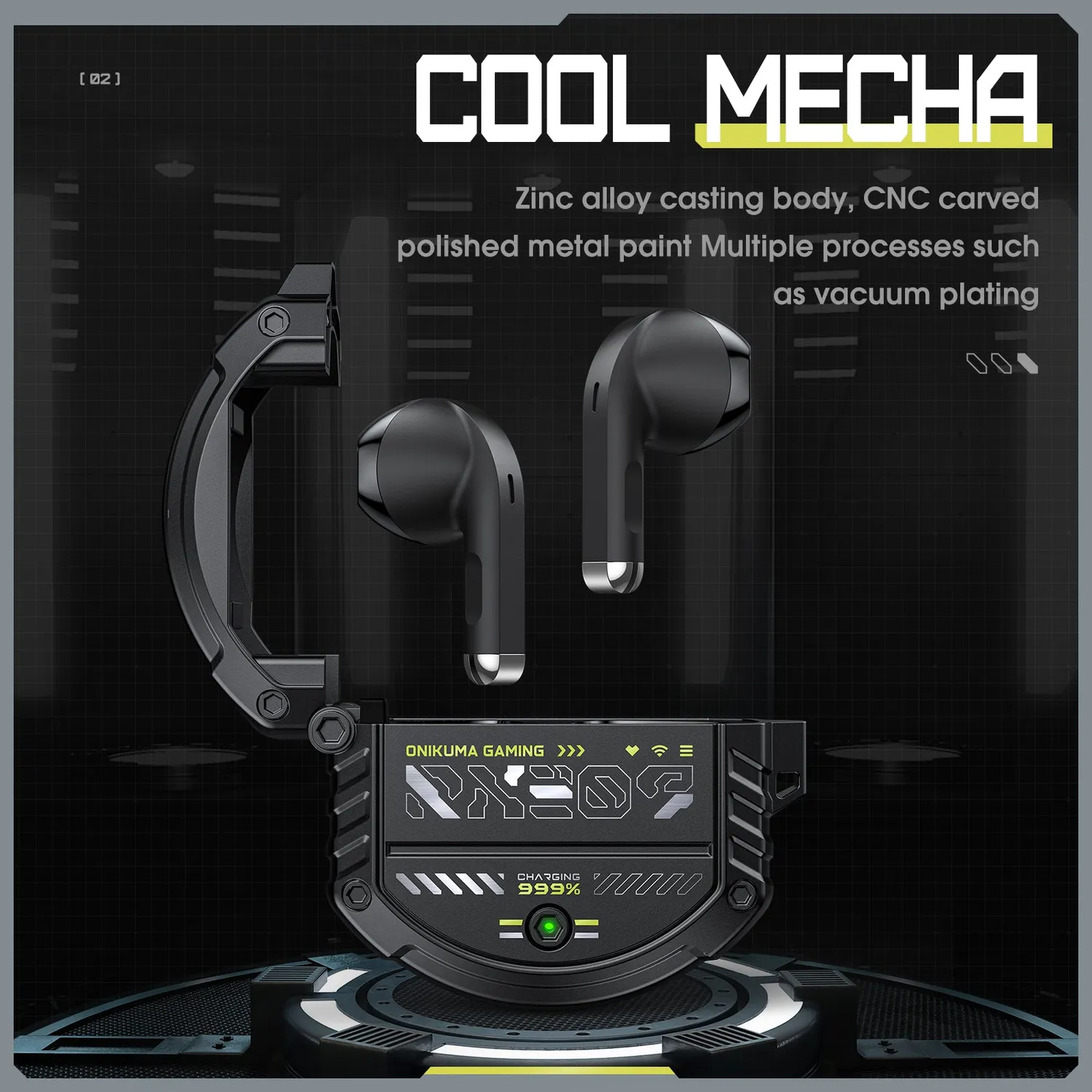 ONIKUMA T309 gaming oordopjes met laadcase